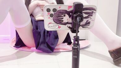 双马尾纯情小可爱奶油肌肤纯欲系美少女〖蔡小熊〗表面乖巧的萌妹子背地里是个小骚货 大长腿少女清纯与风骚并存 (8)